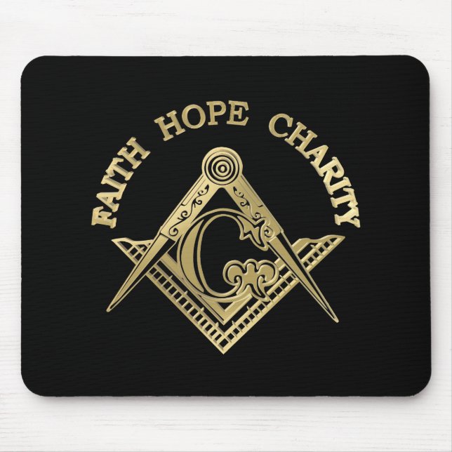 Masonic symbol mouse pad (Front)