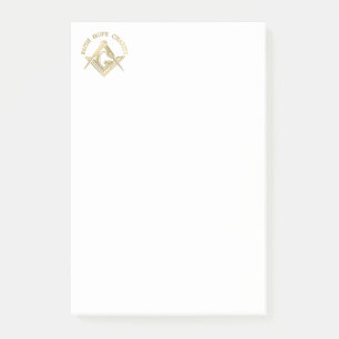 Masonic symbol post-it notes