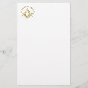 Masonic symbol stationery