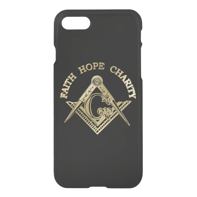 Masonic symbol uncommon iPhone case (Back)