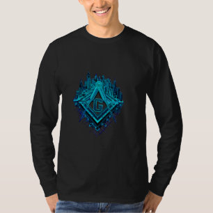 Masonic symbol withsatellite-city in-shape of MM-S T-Shirt