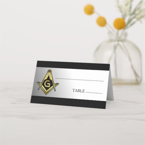 Masonic Table Decorations  Freemason Place Cards