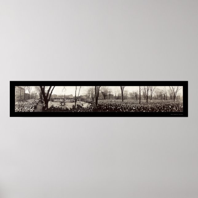 Masonic Temple Detroit Photo 1920 Poster (Front)