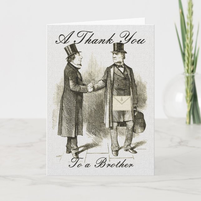 Masonic Thank You Card (Front)