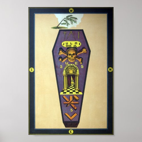 Masonic Tracing Board _ Master Mason Poster