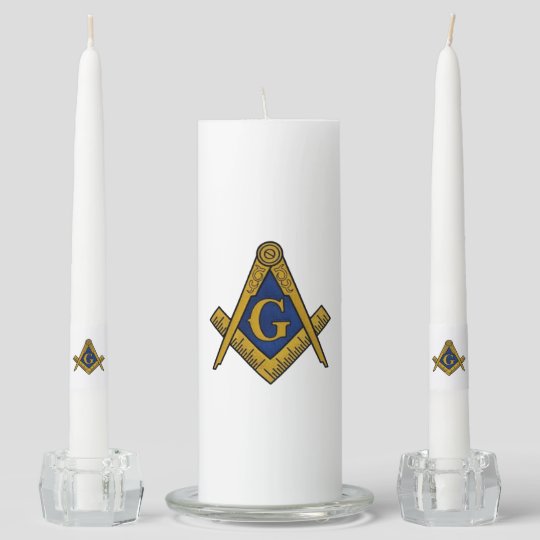 Masonic Unity Candle Set