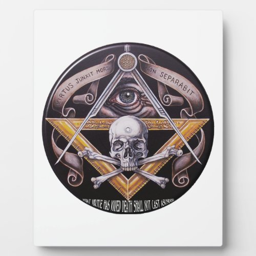 Masonic Virtue Plaque