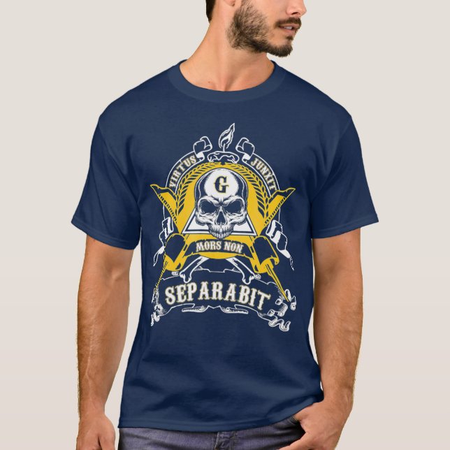 Masonic Virtus Junxit Mors Non Separabit Fathers T-Shirt (Front)