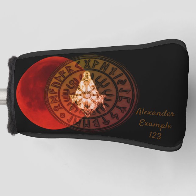 Masonic Warrior Golf Head Cover (Front)