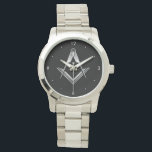 Masonic Watches | Personalized Freemason Gifts<br><div class="desc">These unique, elegant masonic watches make for classy freemason gifts for yourself or another brother... Customizing the design from a desktop computer will reveal an area below the silver square and compass emblem to add in a personalized name, alter the background color, and even change the symbol to gold. The...</div>