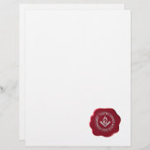 Masonic wax seal (Front/Back)