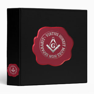 Masonic wax seal binder