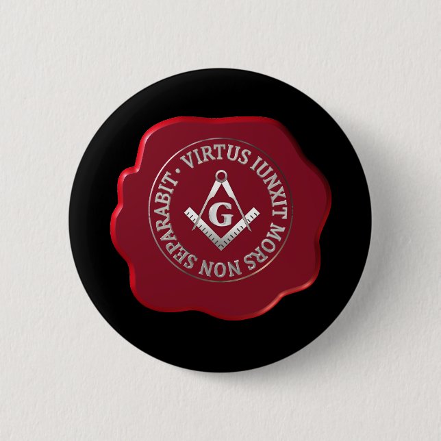 Masonic wax seal button (Front)