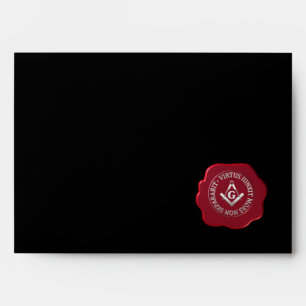 Masonic wax seal envelope
