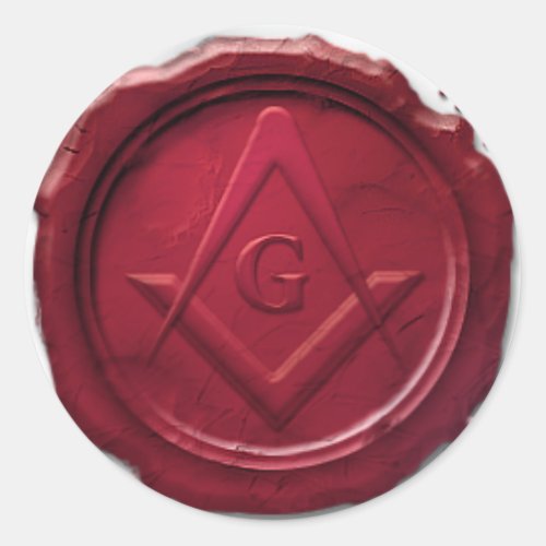 masonic_wax_sealpng classic round sticker