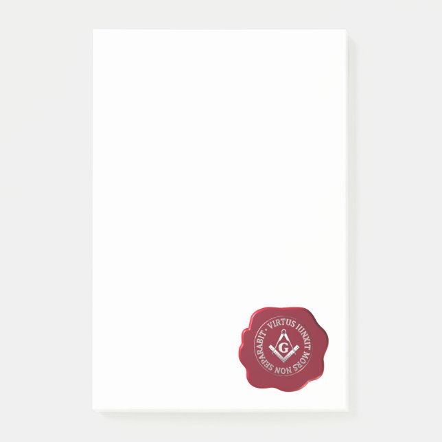 Masonic wax seal post-it notes (Front)