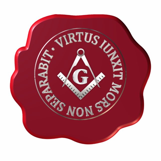 Masonic wax seal statuette (Front)