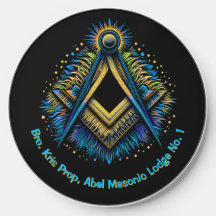 Masonic Wireless Charger Gift for Mason
