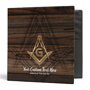 Masonic Wood Binders | Freemason Office Supplies