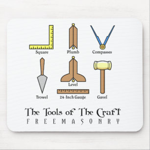 Masonic Working Tools Mouse Pad