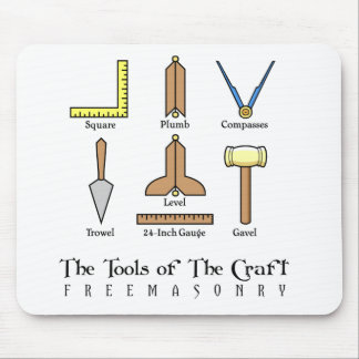 Masonic Working Tools Mouse Pad