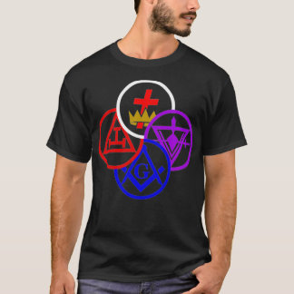 Masonic York rite degrees symbol Freemason lodge T-Shirt