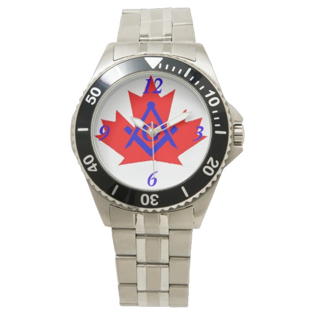 Masonic's Canada Customized Emblem Watch (Front)
