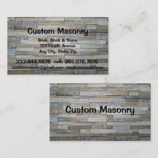 Masonry Brick, Block Stone Custom Business  Busine