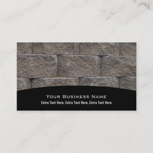 Masonry Brick Wall Business Cards