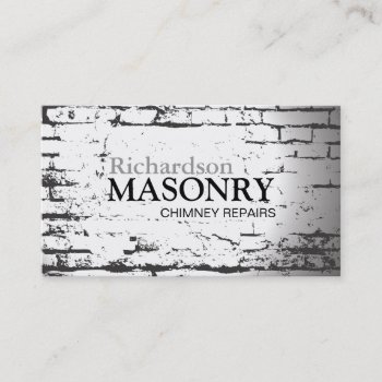 Masonry Business Card by colourfuldesigns at Zazzle