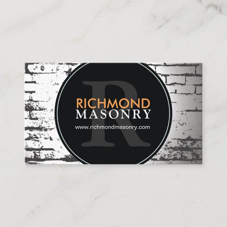 MASONRY BUSINESS CARD Zazzle