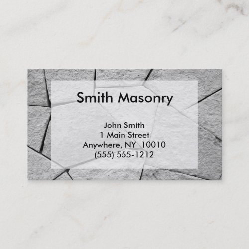 Masonry Business Card