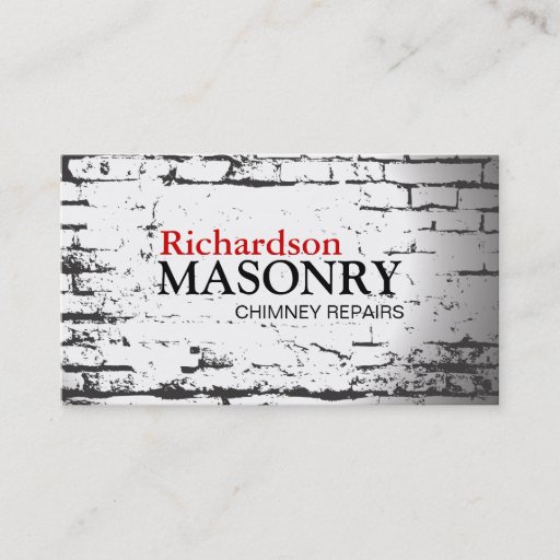 Customizable MASONRY BUSINESS CARD