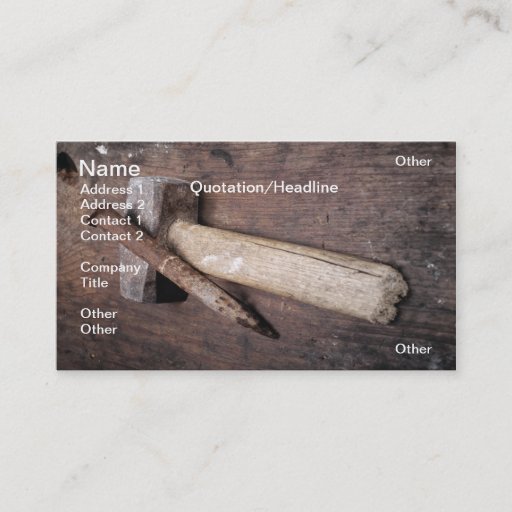 Customizable Masonry Business Card