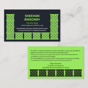 Masonry Chimney Business Card