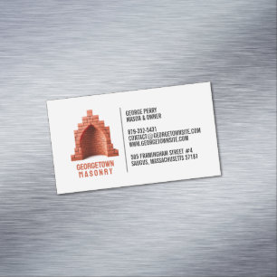Masonry Chimney Business Card Magnet