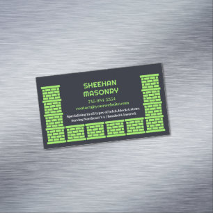Masonry Chimney Business Card Magnet
