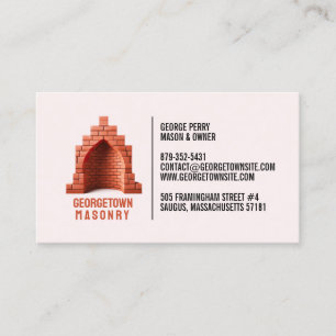 Masonry Chimney Business Card Template