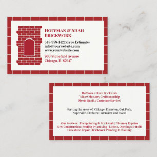 Masonry Chimney Business Card Template