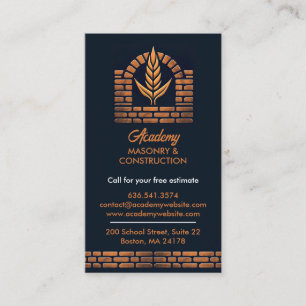 Masonry Chimney Business Card Template
