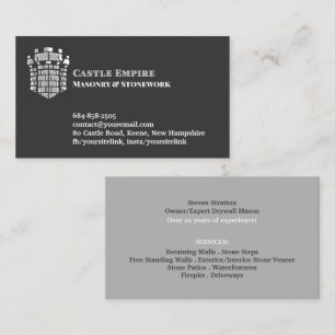 Masonry Chimney Business Card Template