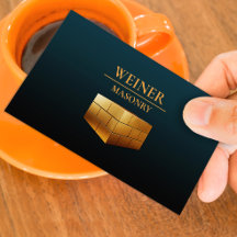 Masonry Construction Business Card Template