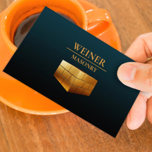 Masonry Construction Business Card Template