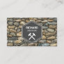Masonry Construction Stone Wall Stoneworks Business Card
