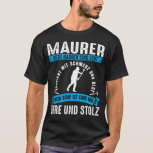 Masonry construction worker craft construction sit T-Shirt
