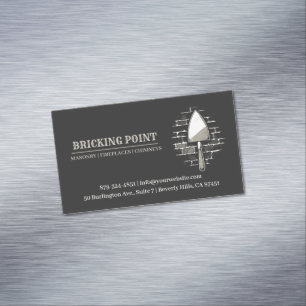 Masonry Constructions Business Card Magnet