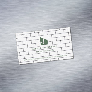 Masonry Constructions Business Card Magnet