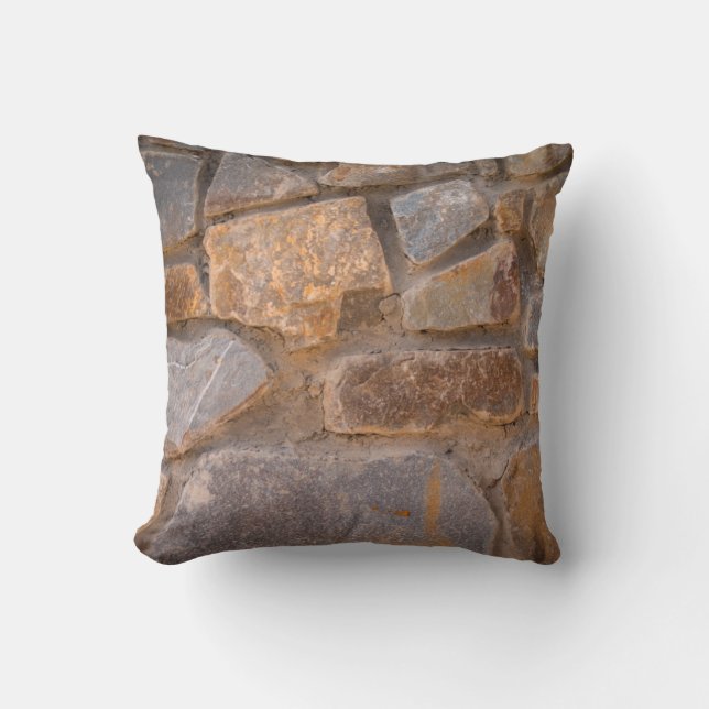 Masonry natural stoneabstract, ancient, antiquity, throw pillow (Front)