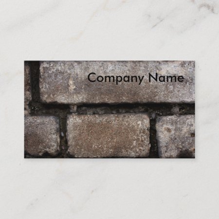 Masonry Work Business Card