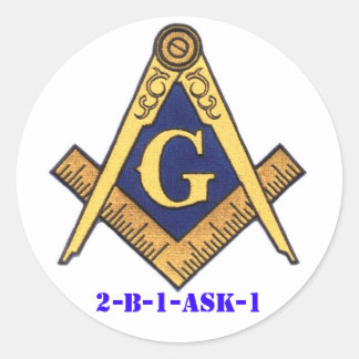 MASONS CLASSIC ROUND STICKER